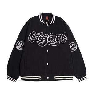 เสื้อแจ็กเก็ตบอมเบอร์ปักลายตัวหนังสือของผู้ชายเสื้อแจ็กเก็ตบอมเบอร์กันน้ำระบายอากาศได้ดีสำหรับฤดูหนาว - Product Image 2