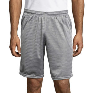 Pantalones cortos de baloncesto de verano de estilo callejero, venta al por mayor, ropa deportiva de poliéster de secado rápido, pantalones cortos de baloncesto de malla impresos con logotipo personalizado Bsci - Product Image 5