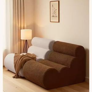 Canapé moderne compressé, fauteuils de salon, meubles de salon, pouf, canapé de luxe pour hôtel, canapé design, canapé italien, meilleur canapé-lit simple - Product Image 6