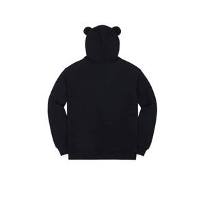 Sweat à capuche classique noir oreille d'ours-Sweat à capuche confortable et adorable avec un design mignon d'oreille d'animal, parfait pour décontracté - Product Image 3