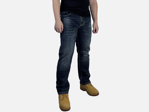 Jean STRAIGHT transpirable de alta calidad para hombre: Denim duradero y moderno, perfecto para ocasiones casuales y semiformales. - Product Image 4