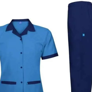 Uniformes de gommage d'allaitement pour femmes du fabricant Tissu spandex en polyester doux et premium Ensemble d'hôpitaux imprimés lavables en coton - Product Image 2