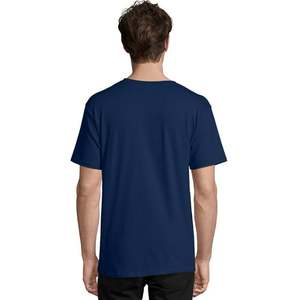 100% coton hommes T-shirt décontracté doux Fitness été mince T-shirts hommes maison vêtements col rond manches courtes solide T-shirt pour hommes - Product Image 2
