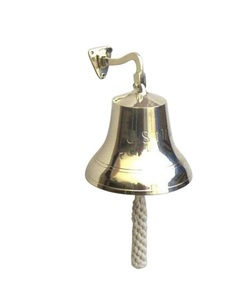 Cloche de bateau, grande, marine américaine - Décoration nautique, cloches nautiques, décoration de chambre d'enfant, cadeaux (7 pouces, rouge), décoration maritime, océanique, pour la maison - Product Image 1