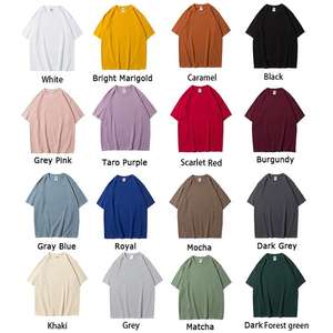 Haute qualité hommes goutte épaule t-shirts surdimensionné blanc blancs t-shirts DTG impression Premium 100% coton T-shirt pour hommes - Product Image 2