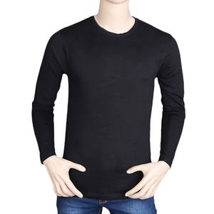 Paquete de 5 camisetas lisas de manga larga y cuello redondo para hombre - Product Image 5