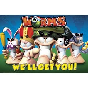 Póster de gusanos de estilo moderno para decoración de pared - Product Image 1