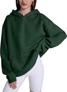 เสื้อฮู้ดสีไม่เป็นกรดสำหรับผู้หญิง, เสื้อฮู้ดแฟชั่นแบบสวมศีรษะโอเวอร์ไซส์สำหรับผู้หญิง - Product Image 2