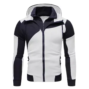 2025 personnalisé hommes sweats à capuche 100% coton français éponge épais polaire goutte épaule plaine blanc pour unisexe hiver - Product Image 1