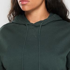 Chándal de dos piezas liso de gran tamaño con logotipo personalizado de invierno, chándal para mujer, conjunto de pantalones de chándal con capucha - Product Image 4