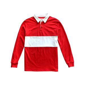 Rugby homme personnalisé de haute qualité pour chemises à manches courtes Street Wear solide sérigraphie 100% coton séchage rapide brodé - Product Image 3