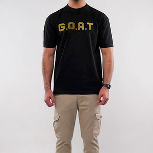 Usure confortable Strass T-shirts Coton/Polyester Matériel Strass T-shirts 250 GSM Strass Hommes T-shirts - Product Image 6