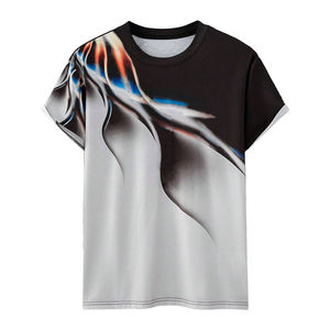 Manches courtes T-shirt de sublimation pour hommes de haute qualité dernière mode léger 100% coton coupe ample T-shirt imprimé pour hommes - Product Image 1