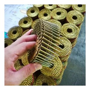 Đinh cuộn đóng khung 15 độ, cấp công nghiệp, giá xuất xưởng, dùng cho pallet, với dây hàn mạ đồng - Product Image 1