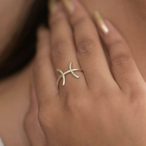 Anillos de Piscis con signo del zodiaco al por mayor-12 anillos de plata de constelación | Joyas de horóscopo de astrología para mujeres y hombres - Product Image 3