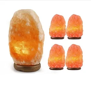 Top Glowing hand geschnitzte Crystal Rock Salz lampe Herzform Nachtlicht Salz lampe Himalaya rosa Nacht Top gefordert Salz lampen