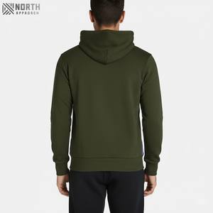 Sudaderas con capucha lisas de algodón personalizadas de alta calidad de 480GSM para hombre, sudaderas sin cuerdas en blanco de lana Polar pesada de talla grande fabricadas - Product Image 2