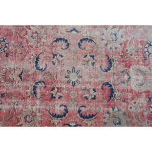 Alfombra clásica de lana rojo Beige de 6,3x11,2 pies estilo Kilim área grande alfombras rectangulares turcas respaldo de látex Patchwork para pasillo 10mm - Product Image 5