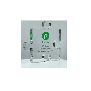 Trofeo de rompecabezas Premio apilable, Trofeo educativo Regalo de matemáticas Premio de patente de graduación Acrílico con impresiones en color Personalización gratuita - Product Image 2