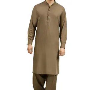 时尚男士Shalwar Kameez，现代扭曲独特，设计全袖，传统与风格完美融合