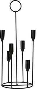 Portavelas de metal de diseño antiguo de alta calidad con acabado pulido dorado disponible a precio mayorista - Product Image 2