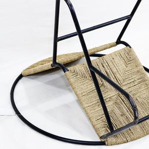 Chaise en corde de jute et métal Comehome, vente chaude, mobilier de salle à manger moderne, durable et robuste - Product Image 3