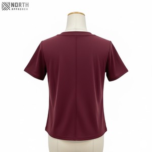 Vêtements pour hommes grande taille, t-shirt uni marron pour jeunes hommes et femmes, en vrac, étiquette OEM, chemises unisexes, t-shirts pour hommes de haute qualité - Product Image 2