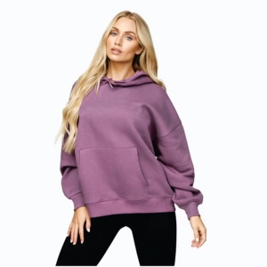 Sudaderas de Invierno Transpirables y Antibolitas para Mujer, Logotipo Personalizado, Impresión Serigrafiada, 100% Algodón, Felpa Gruesa de 380 g/m² - Product Image 1