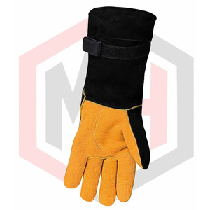 Gants en cuir de soudage TIG de qualité supérieure résistants à la chaleur, légers, meilleurs matériaux naturels pour la conception de logos, gants en cuir de vachette - Product Image 5