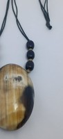 Collier élégant fait main, respectueux de l'environnement, design personnalisé, perles en corne de buffle de 18 pouces, charme, bijoux bohèmes de luxe pour femmes