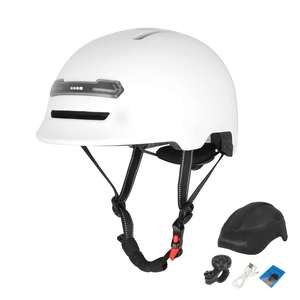 Matte White Z005 Voice <b>Light</b> Helmet City Commuter Speaker Headset Bike Bt Smart AI Scooter Helmet With Turn Signal <b>Light</b> - Product Image 3