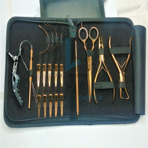 Alicates de sellado de cinta de extensiones de acero inoxidable, diseño ergonómico para salón de belleza, Kit de herramientas en Color oro rosa - Product Image 3