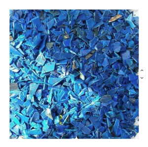 Flocons de PEHD bleus lavés à chaud, qualité industrielle, matière première plastique recyclée - Product Image 3