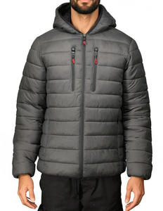 Spécial hiver Veste à capuche coupe-vent respirante isolée avec fermeture éclair Veste chaude matelassée classique avec logo personnalisé - Product Image 1