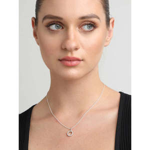 Collar con Colgante de Círculo de la Vida en Plata de Ley 925 CLARA, Chapado en Rodio con Circonita, Joyería Moderna en Oro Rosa para Compromiso - Product Image 5