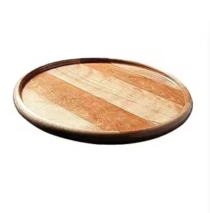 Susan paresseuse en bois avec haut de forme ronde de qualité supérieure, article de service artisanal exigeant disponible pour le restaurant et le café - Product Image 5