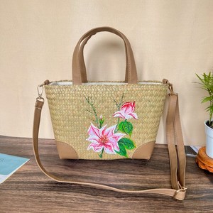 Meilleur prix nouveau produit 2025 sac à main jonc de mer OEM personnaliser nouveau Design jonc de mer sac à main mode pour les femmes de HNH Craft - Product Image 2