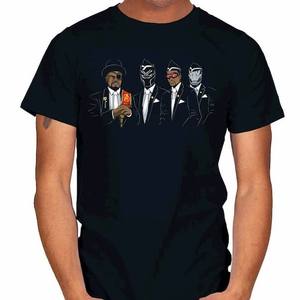 เสื้อยืดคอกลมสำหรับผู้ชายผ้าคอตตอน100% สีดำ - Product Image 1