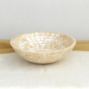 Cuenco de nácar hecho a mano de última producción para uso en la cocina, pieza de exhibición de oficina en casa y artículo de regalo para compradores de S A And Sons - Product Image 4