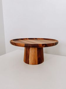 CAKE PRODUCTS HANDMADE DESGIN ROUNDED SHAPE BIRTHDAY CAKE SERVING Stand For Party Celebration Wooden Cake - Product Image 3