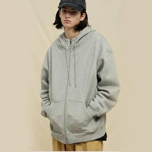 Sudaderas con Capucha para Hombre, de Alta Calidad, con Cierre, Gruesas, Estilo Urbano, 100% Algodón, con Cierre y Logotipo Impreso para Personalizar - Product Image 1