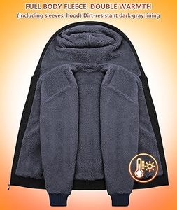 Sudadera con Capucha Casual de Invierno para Hombre, Lavado Ácido, Color Sólido, 100% Algodón, Felpa, Corte Regular, Ecológica, Transpirable, con Bolsillo, Ropa de Moda - Product Image 6