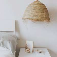 Abat-jour en métal laiton, rotin doum marocain, éclairage décoratif fait à la main, fournisseur en gros aux États-Unis, ETSY, EBAY, SHOPIFY, STOCK, dropshipping - Product Image 3