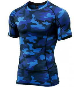 Venta caliente por encargo MMA Rash Guard Sportswear Simple Plain Blank Color sólido Versátil Protección atlética - Product Image 3