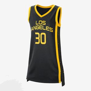 Tenues de basket-ball personnalisées pour hommes, sans manches, à séchage rapide, respirantes, maillots de grande taille, design rétro d'été - Product Image 3