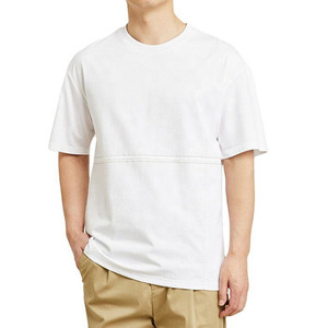 T-shirt surdimensionné 100% coton de luxe pour hommes Camisetas lourdes personnalisées de haute qualité vêtements vierges entièrement personnalisables - Product Image 4