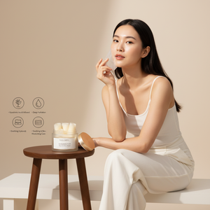 Masques Visage et Corps en Crème Cristalline à l'Acide Hyaluronique Format Voyage |   Masque de soin de la peau à base de plantes pour une hydratation intense, un effet repulpant et un éclaircissement des imperfections - Product Image 3