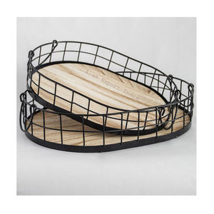 Bordure en bois de manguier moderne de luxe peinte à la main en forme de bateau au design unique Finition noire Poignée en bois naturel de taille personnalisée Cuisine à domicile - Product Image 5