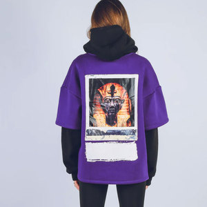 Sudadera con Capucha de Doble Manga para Mujer, 100% Algodón, Color Sólido, Corte Regular, Diseño de Nueva Llegada - Product Image 2