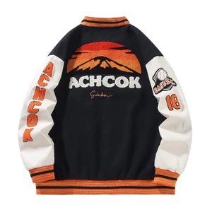 Custom Varsity <b>Jacket</b> for <b>Men</b> Casual Wear Baseball Satin Varsity <b>Jacket</b> Wool Blend Leather Sleeves Wholesale Manufacturer - Product Image 2